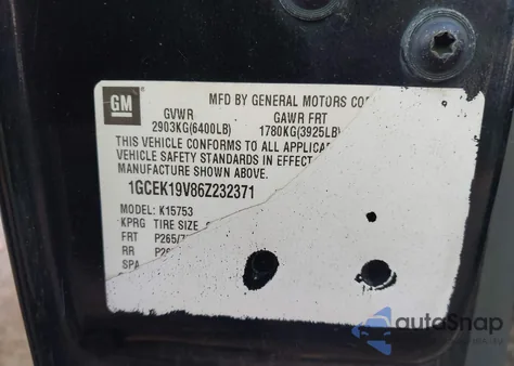 2006 Chevrolet Silverado 1500 Work Truck z USA, uszkodzony, nr VIN 1GCEK19V86Z232371